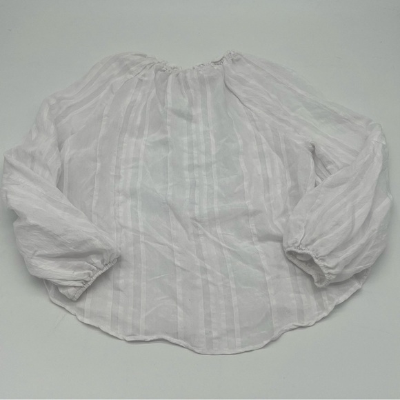 Bella Dahl White Striped Blouse - Picture 6 of 9